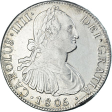 Moneda, España, Charles IV, 8 Reales, 1805, Mexico, TH, EBC, Plata, KM:109