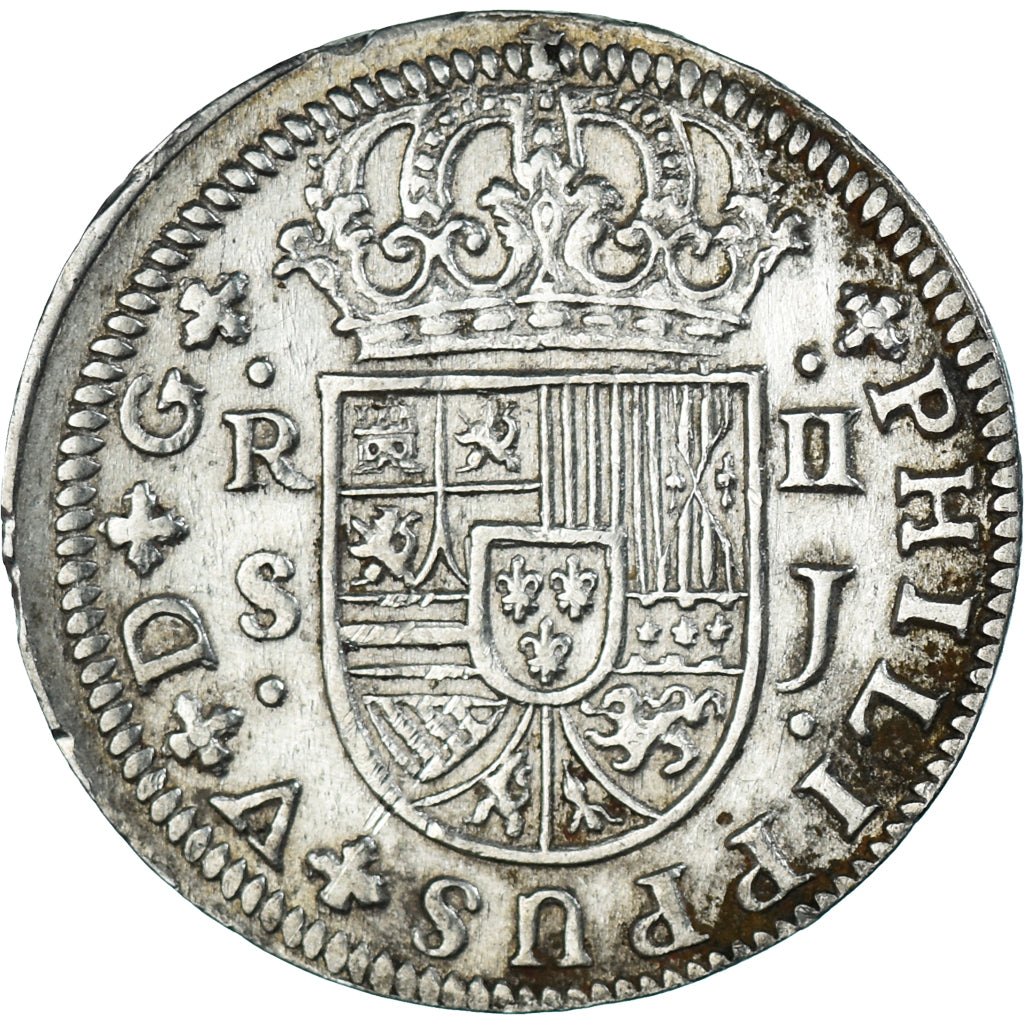 Moneta, Spagna, Philip V, 2 Reales, 1724, Seville, BB+, Argento, KM:307