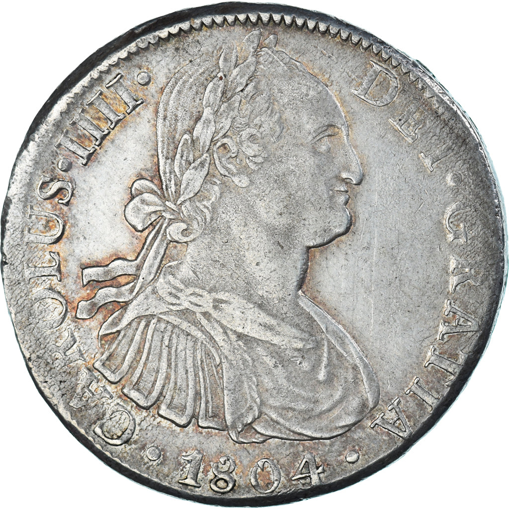 Munten, Spanje, Charles IV, 8 Reales, 1804, Mexico, TH, ZF+, Zilver, KM:109