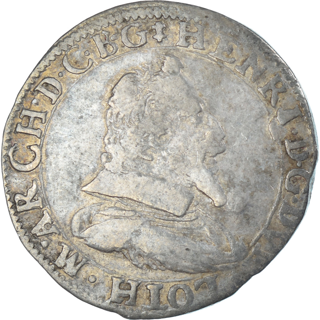Monnaie, France, Henri II de Lorraine, Teston, ND (1610-1620), Nancy, TB+