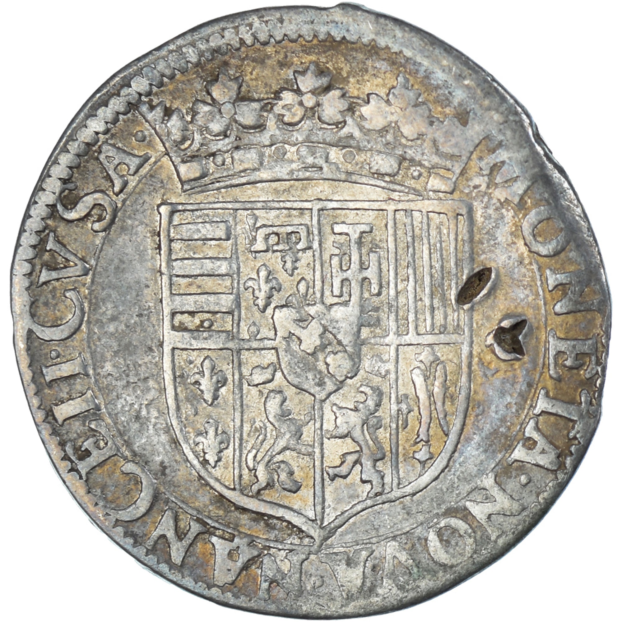 Monnaie, France, Henri II de Lorraine, Teston, ND (1610-1620), Nancy, TB+