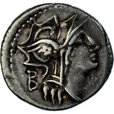 Junia, Denarius, 91 BC, Rome, Prata, AU(50-53), Crawford:337/3