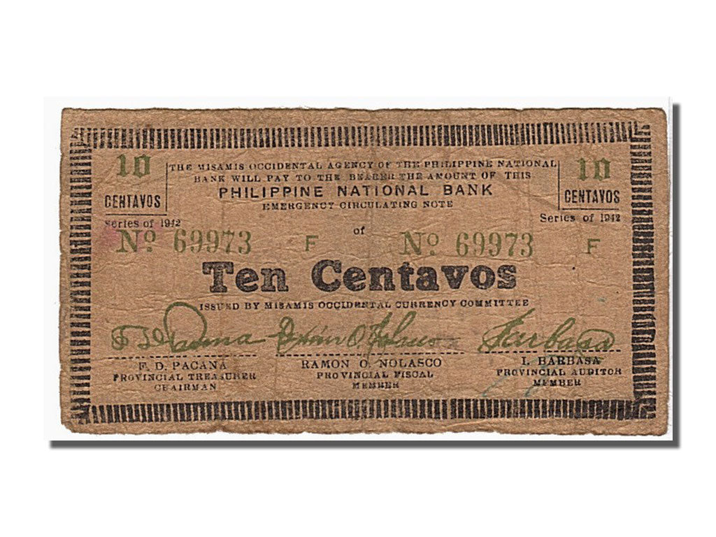 Geldschein, Philippinen, 10 Centavos, 1942, KM:S573, SS