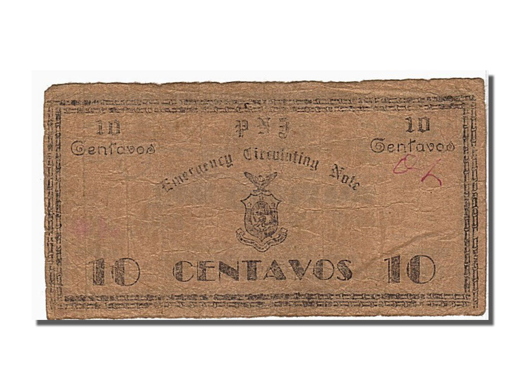 Geldschein, Philippinen, 10 Centavos, 1942, KM:S573, SS