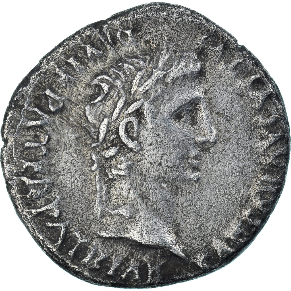 Moneta, Augustus, Denarius, 27-14 BC, Lyon - Lugdunum, BB+, Argento, RIC:207