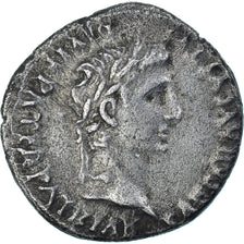 Moeda, Augustus, Denarius, 27-14 BC, Lyon - Lugdunum, AU(50-53), Prata, RIC:207