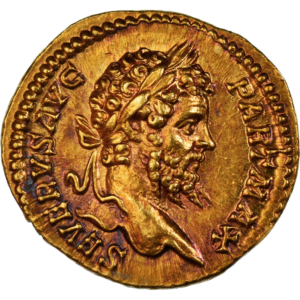 Septimius Severus & Julia Domna, Aureus, 200-201, Rome, Oro, FDC, Calicó:161a