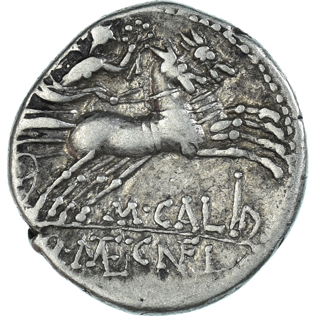 Caecilia, Fulvia, Calidia, Denarius, 117-116 BC, Rome, Silver, EF(40-45)