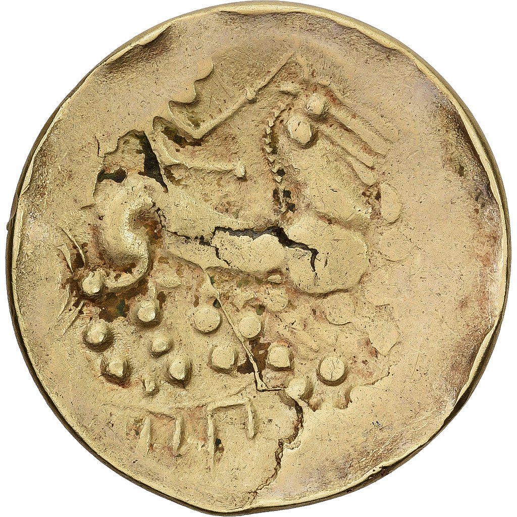 Tayac group - Gironde, Stater, 2nd century BC, Gold, SS, Delestrée:3618