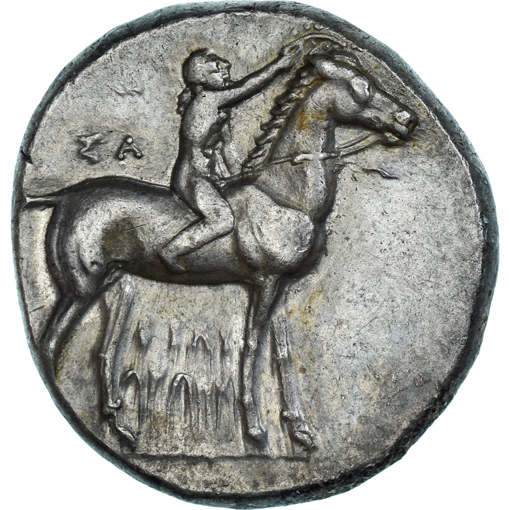 Münze, Calabria, Stater, ca. 280 BC, Tarentum, SS+, Silber, HN Italy:960