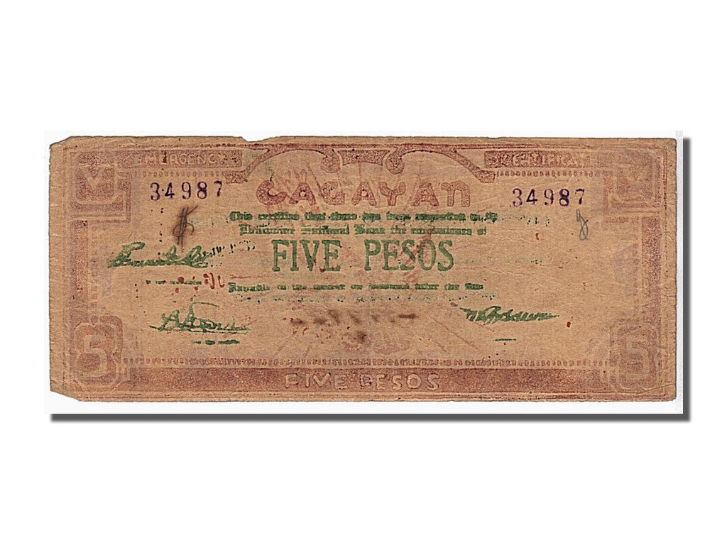 Banknote, Philippines, 5 Pesos, KM:S191b, EF(40-45)