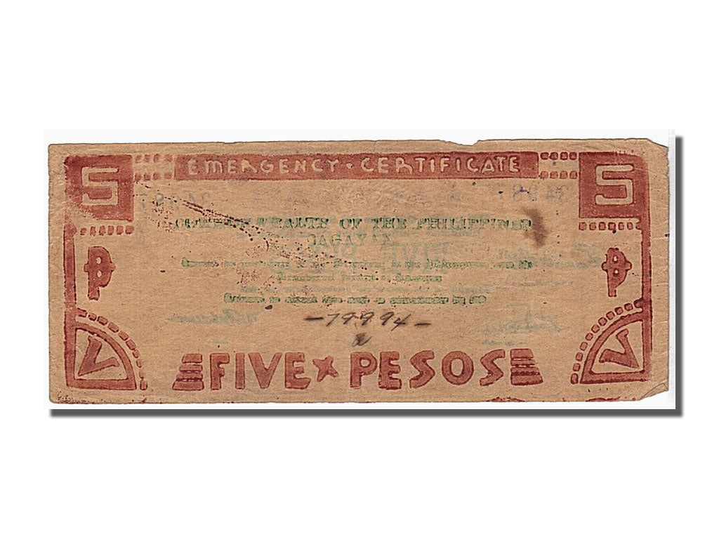 Banknote, Philippines, 5 Pesos, KM:S191b, EF(40-45)