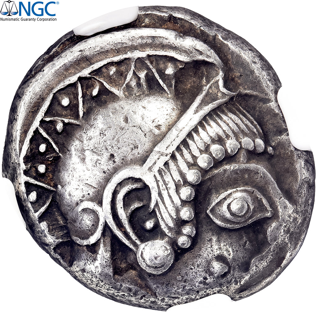 Attica, Tetradrachm, ca. 485-480 BC, Athens, Silver, NGC, XF 2/5-4/5, HGC:4-1591