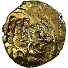 Moneda, Northeast Gaul, Ambiani, 1/4 Stater, 50-30 BC, BC+, Oro, Depeyrot:NC VI