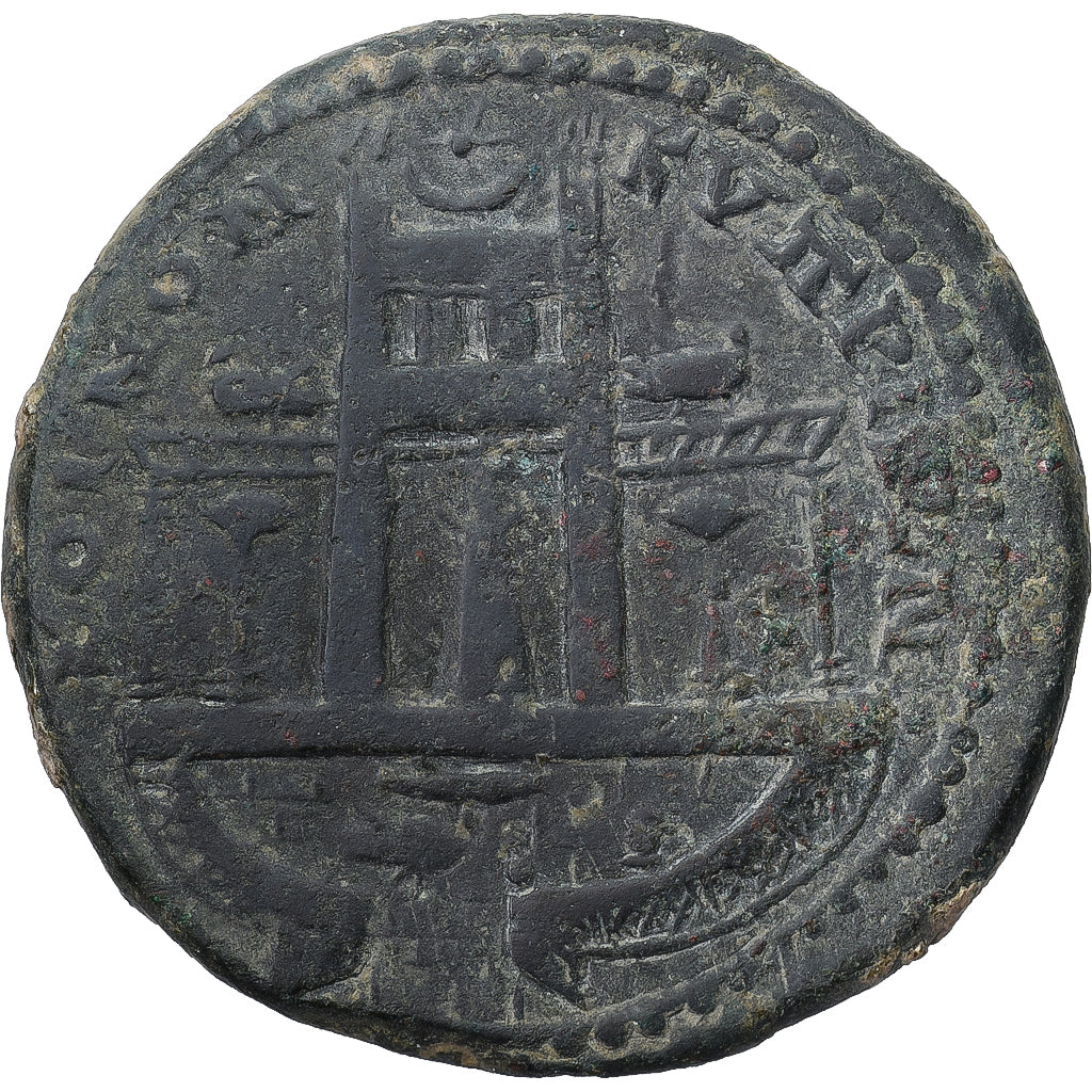 Chypre, Caracalla, Tetrassarion, 198-217, Koinon of Cyprus, Bronze, TTB