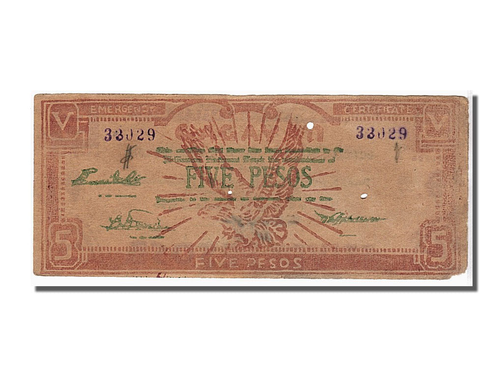 Billete, 5 Pesos, Filipinas, MBC