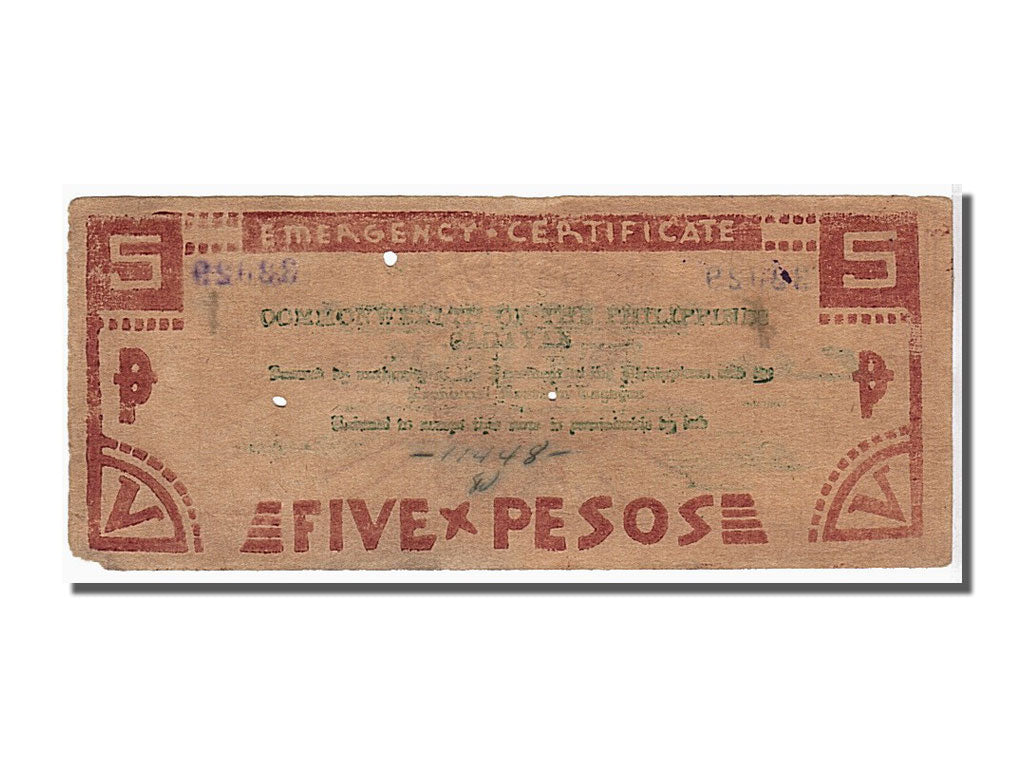 Billete, 5 Pesos, Filipinas, MBC