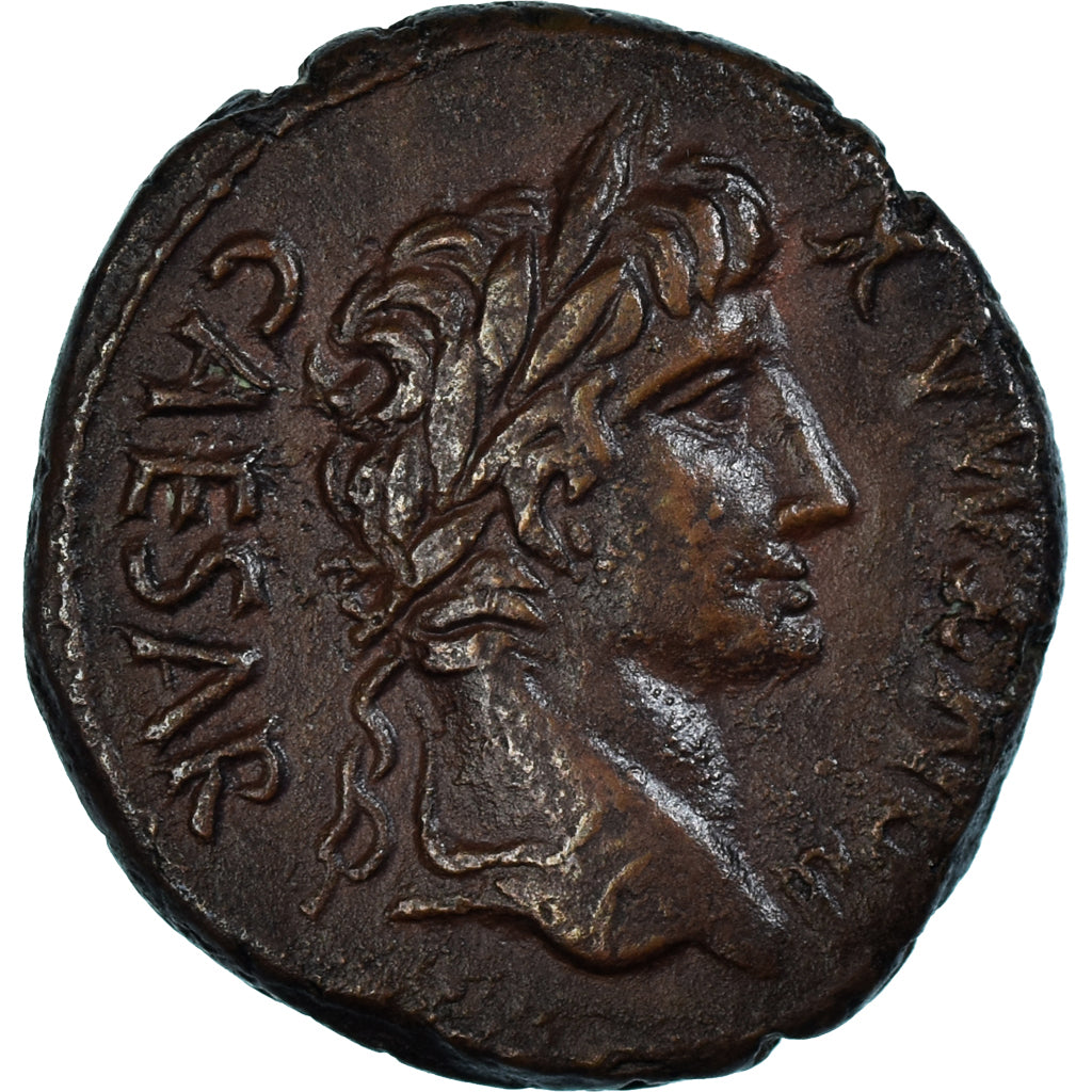 Augustus, As, 10-6 BC, Lugdunum, Bronze, AU(50-53), RIC:I-230
