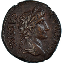 Augustus, As, 10-6 BC, Lugdunum, Bronze, AU(50-53), RIC:I-230