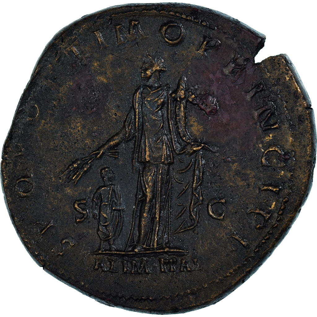 Trajan, Sestertius, 112-114, Rome, Bronze, MS(60-62), RIC:II.2-604