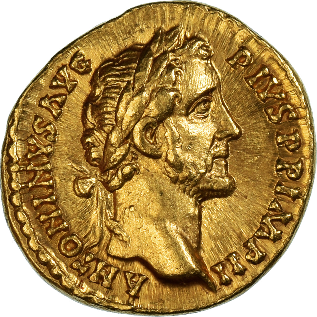 Antonin le Pieux, Aureus, 155-156, Rome, Oro, EBC, RIC:III-255a