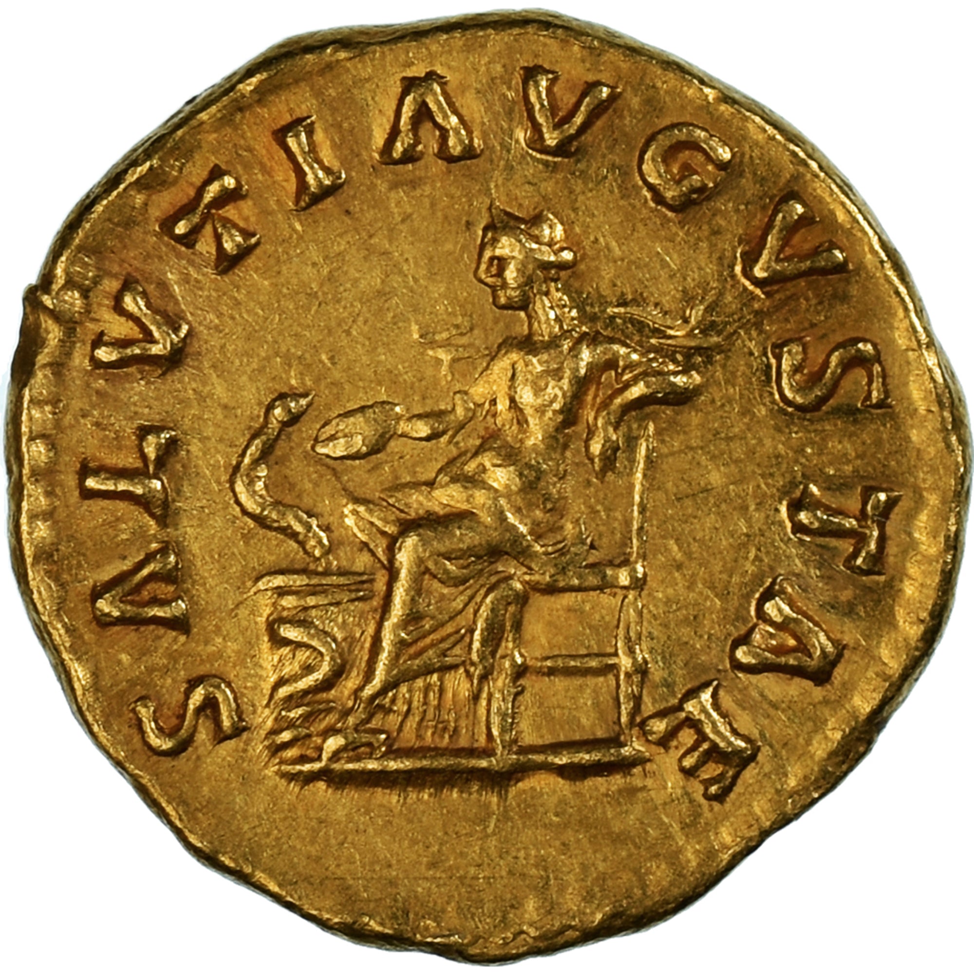 Faustina II, Aureus, 161-176, Rome, Oro, BB+, RIC:III-716