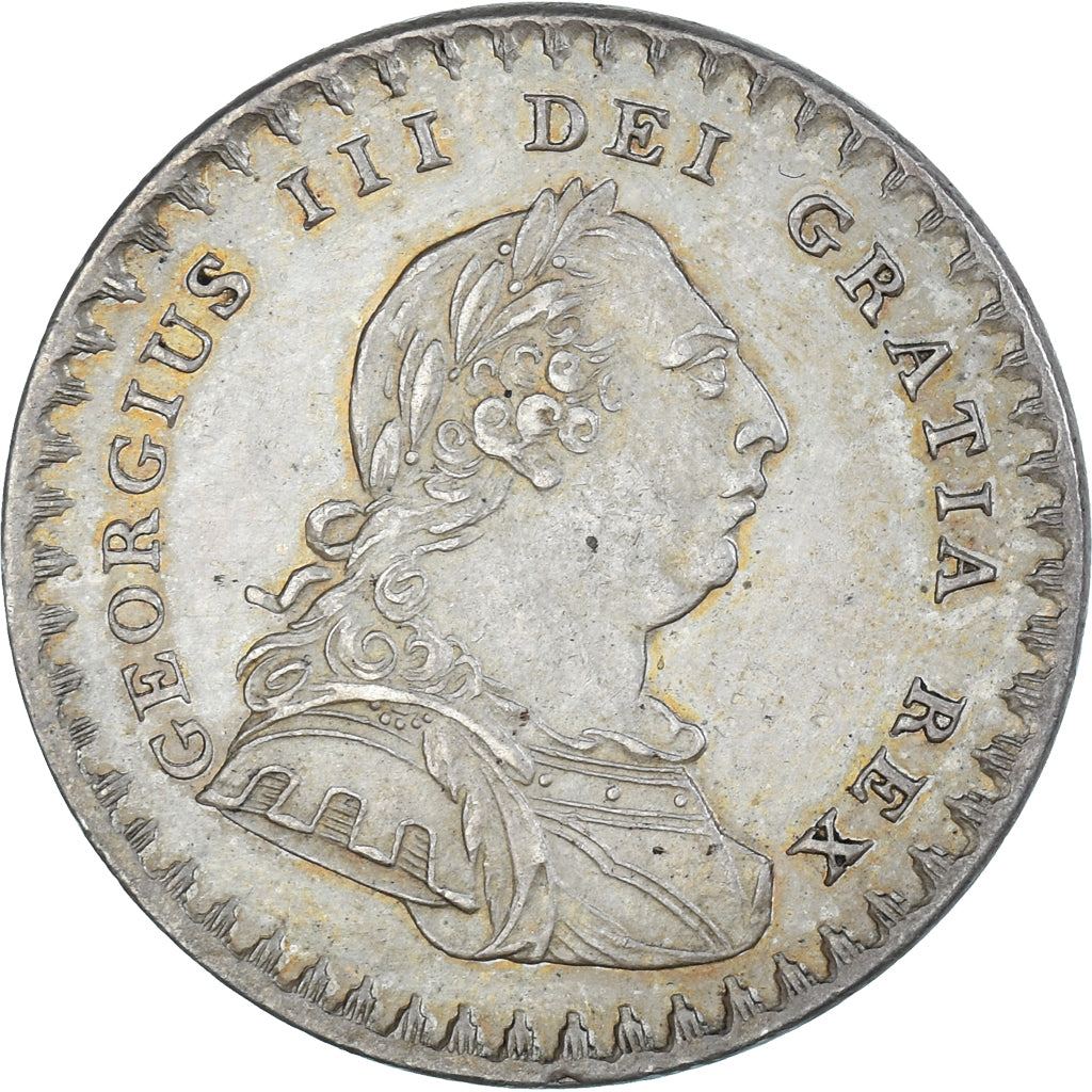 Reino Unido, 18 pence token, George III, Bank of England, 1811, AU(50-53), Prata