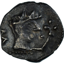 Moeda, França, Ebbon de Sens ?, Denier, ca. 709-740, Sens, AU(50-53), Prata
