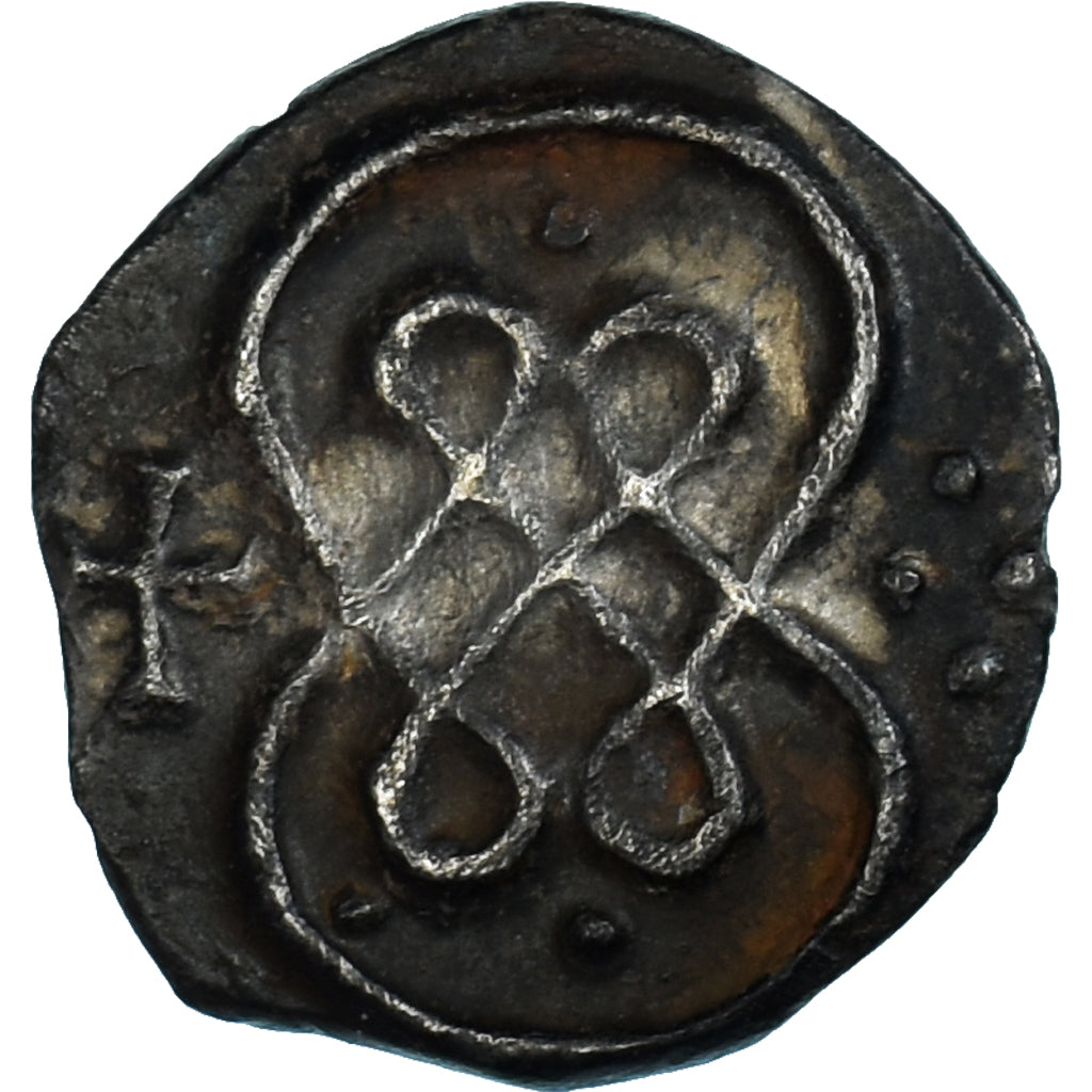 Moneta, Francia, Ebbon de Sens ?, Denier, ca. 709-740, Sens, BB+, Argento