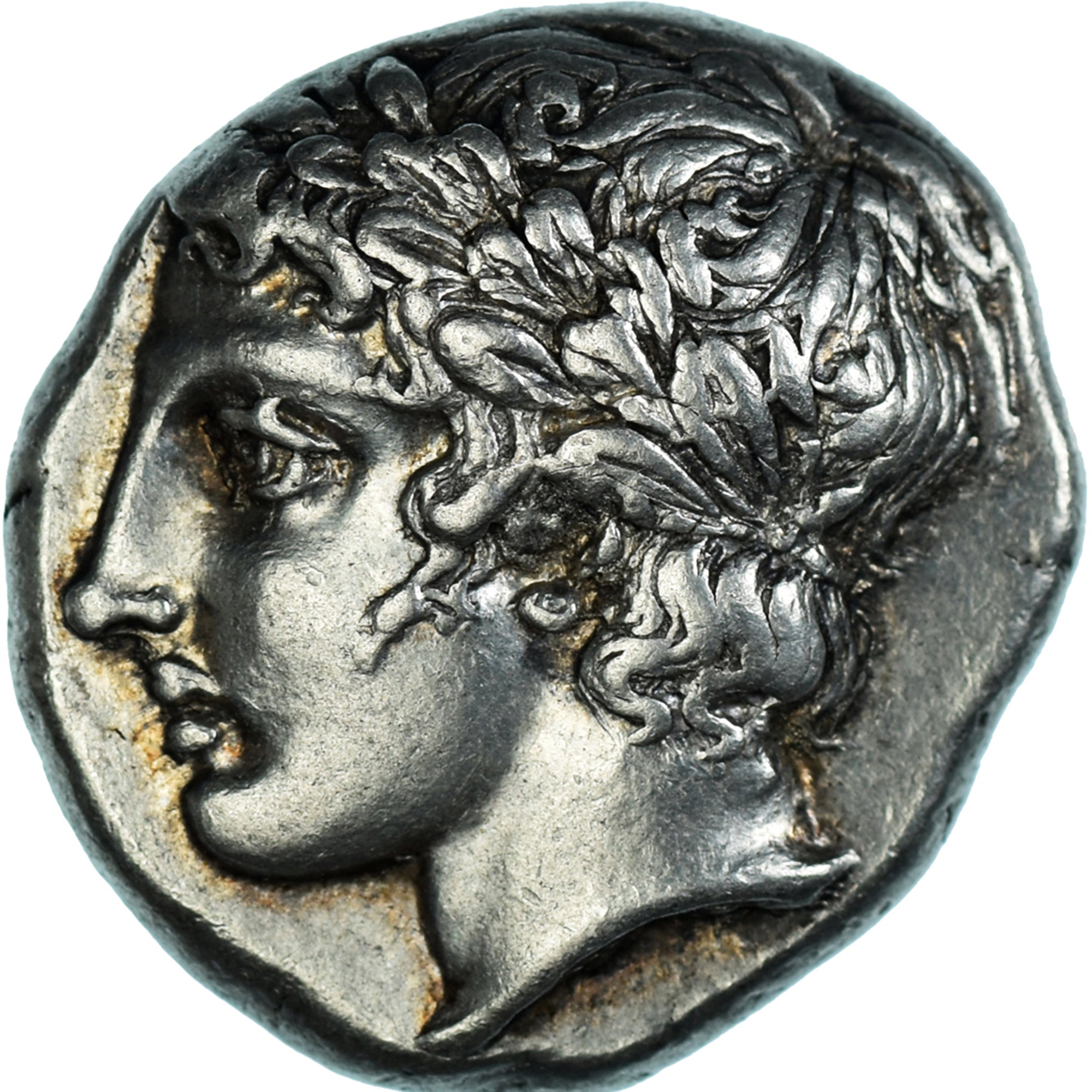 Macedonia, Tetradrachm, ca. 420-375 BC, Olynthus, Silver, NGC, Ch XF 5/5 4/5