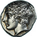 Macedonia, Tetradrachm, ca. 420-375 BC, Olynthos, Plata, NGC, Ch XF 5/5 4/5