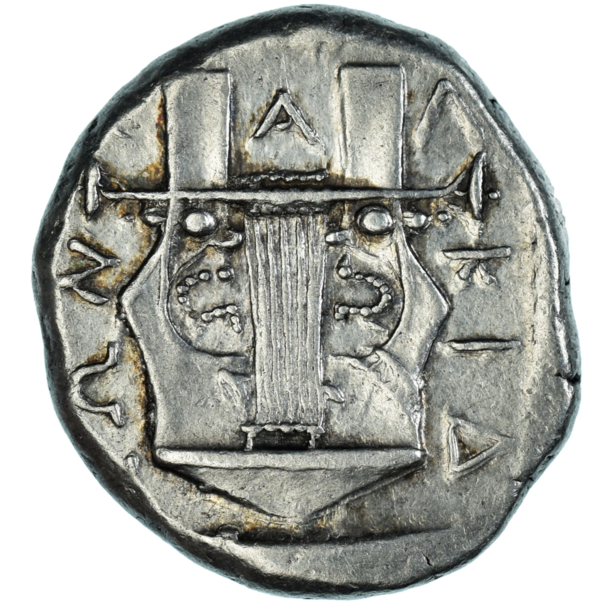 Macedonia, Tetradrachm, ca. 420-375 BC, Olynthus, Silver, NGC, Ch XF 5/5 4/5