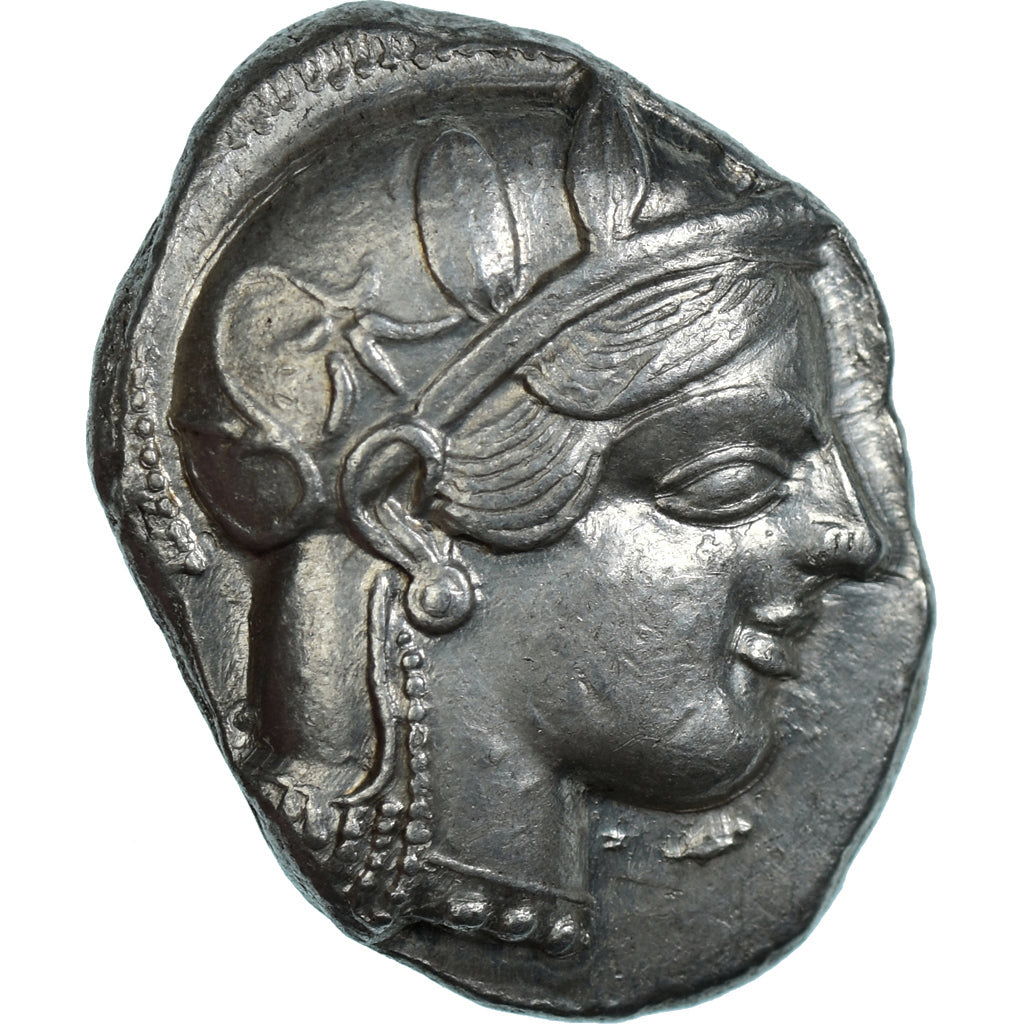 Attica, Tetradrachm, ca. 454-404 BC, Athens, Silver, AU(50-53), HGC:4-1597