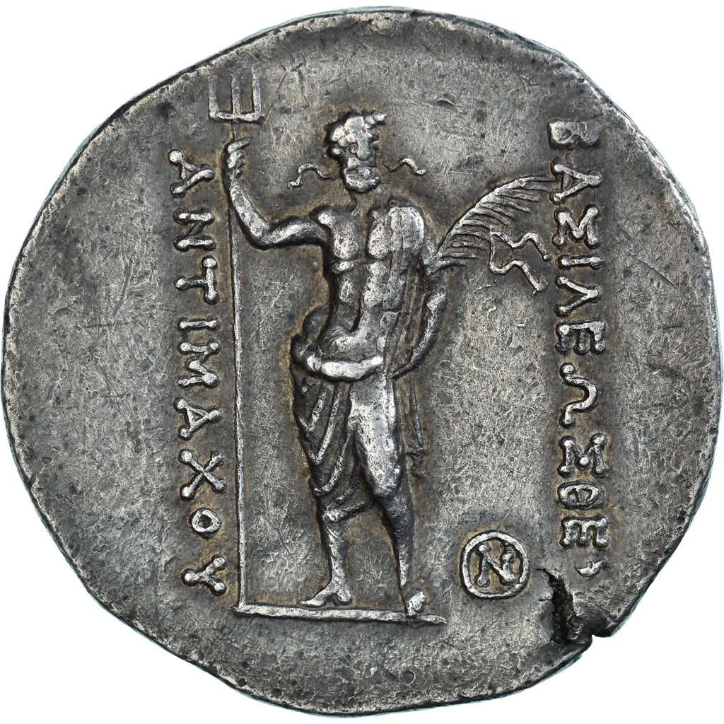 Royaume de Bactriane, Antimaque Ier, Tétradrachme, c. 180-160 BC, Argent, NGC