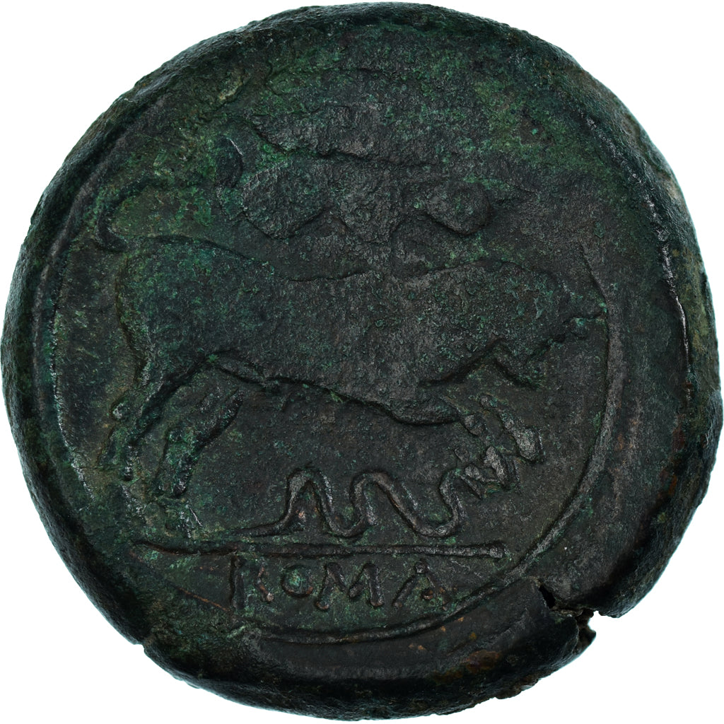 Anonymous, Quadrans, c. 211-210 BC, Sicily, Bronze, AU(50-53), Crawford:42/2