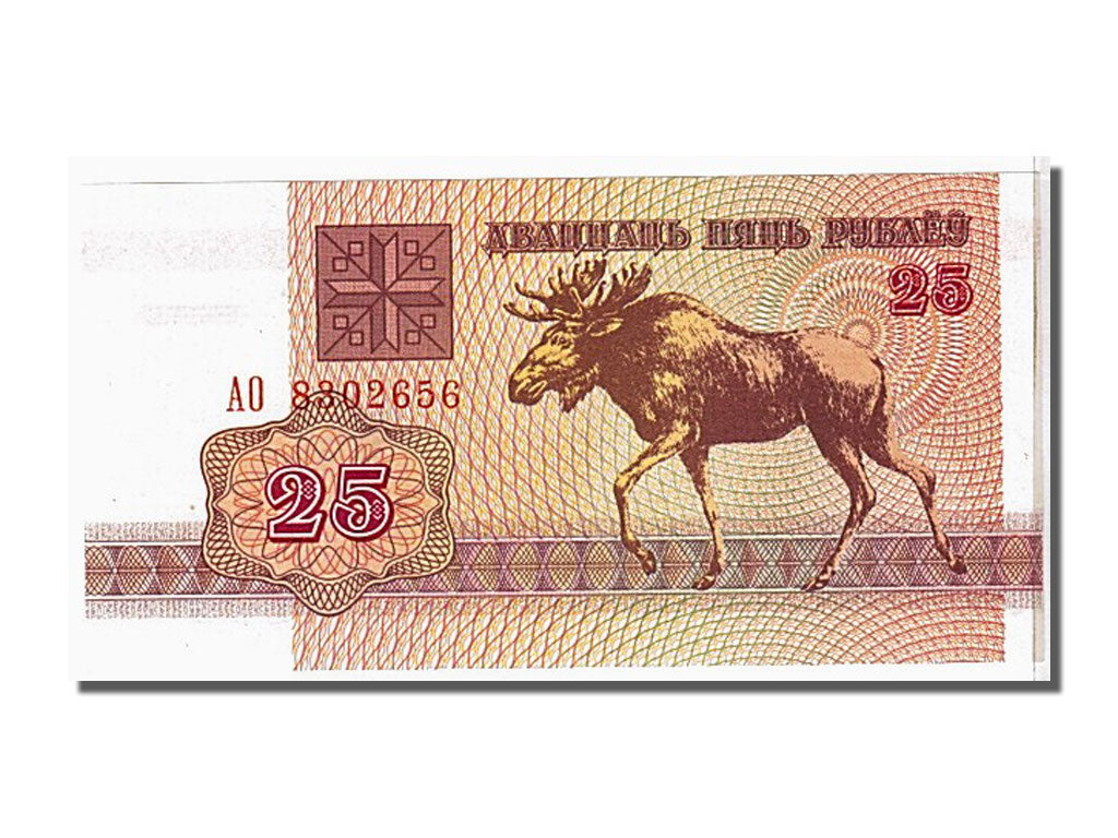 Geldschein, Belarus, 25 Rublei, 1992, KM:6a, UNZ