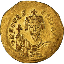 Phocas, Solidus, 602-610, Constantinople, Gold, AU(50-53), Sear:620