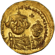 Heraclius, with Heraclius Constantine, Solidus, 613-638, Constantinople, Gold