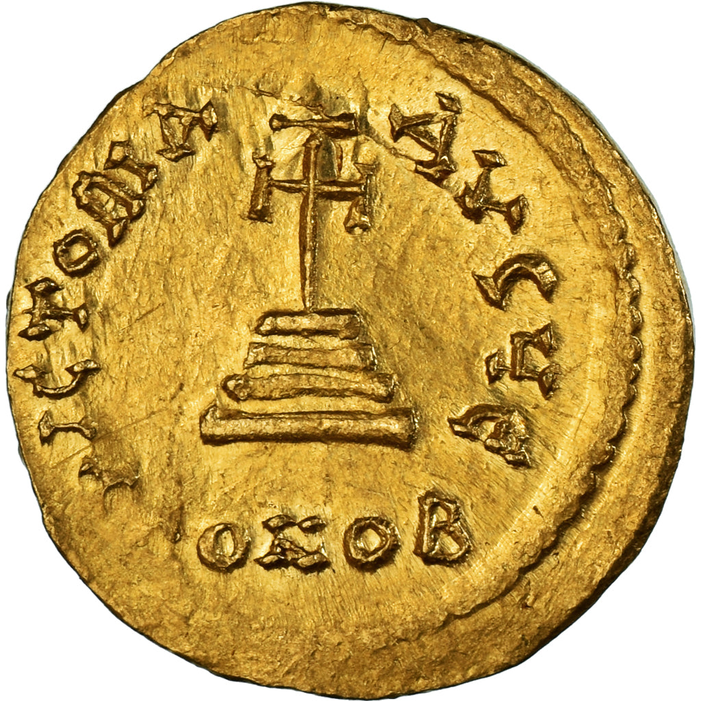 Heraclius, with Heraclius Constantine, Solidus, 613-638, Constantinople, Gold