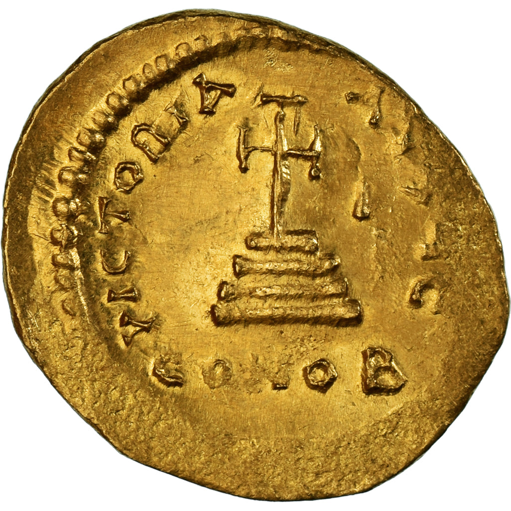 Coin, Heraclius, with Heraclius Constantine, Solidus, ca. 613-616