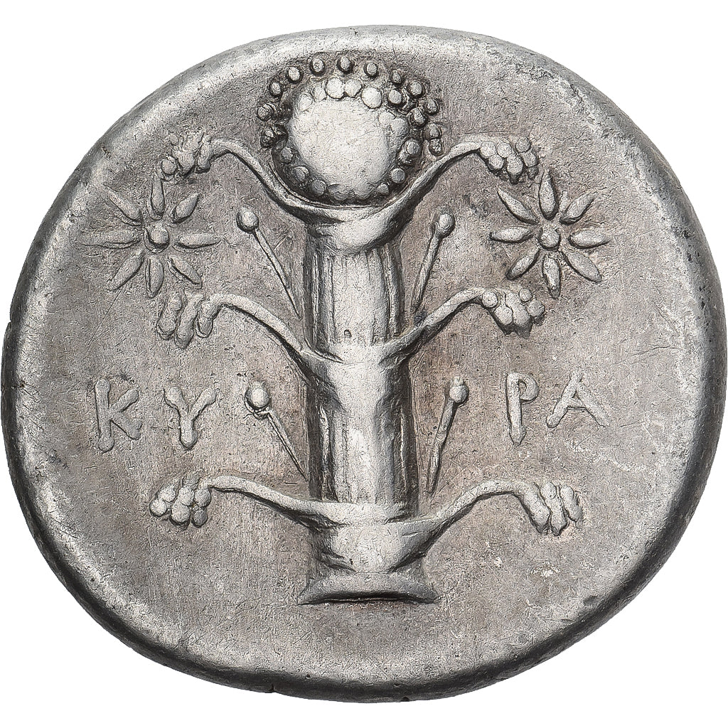 Kyrenaica, Magas, Didrachm, ca. 294-275 BC, Cyrene, Prata, EF(40-45), BMC:237