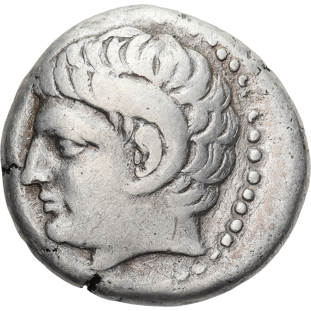 Kyrenaica, Magas, Didrachm, ca. 294-275 BC, Kyrene, Silver, VF(30-35)