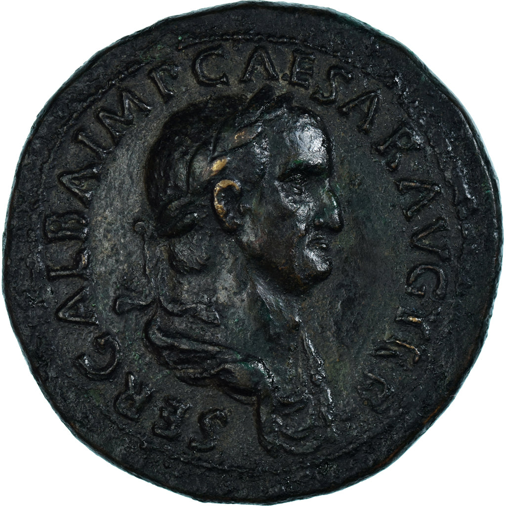 Galba, Sestertius, 68-69, Rome, Bronze, AU(50-53), RIC:I-388