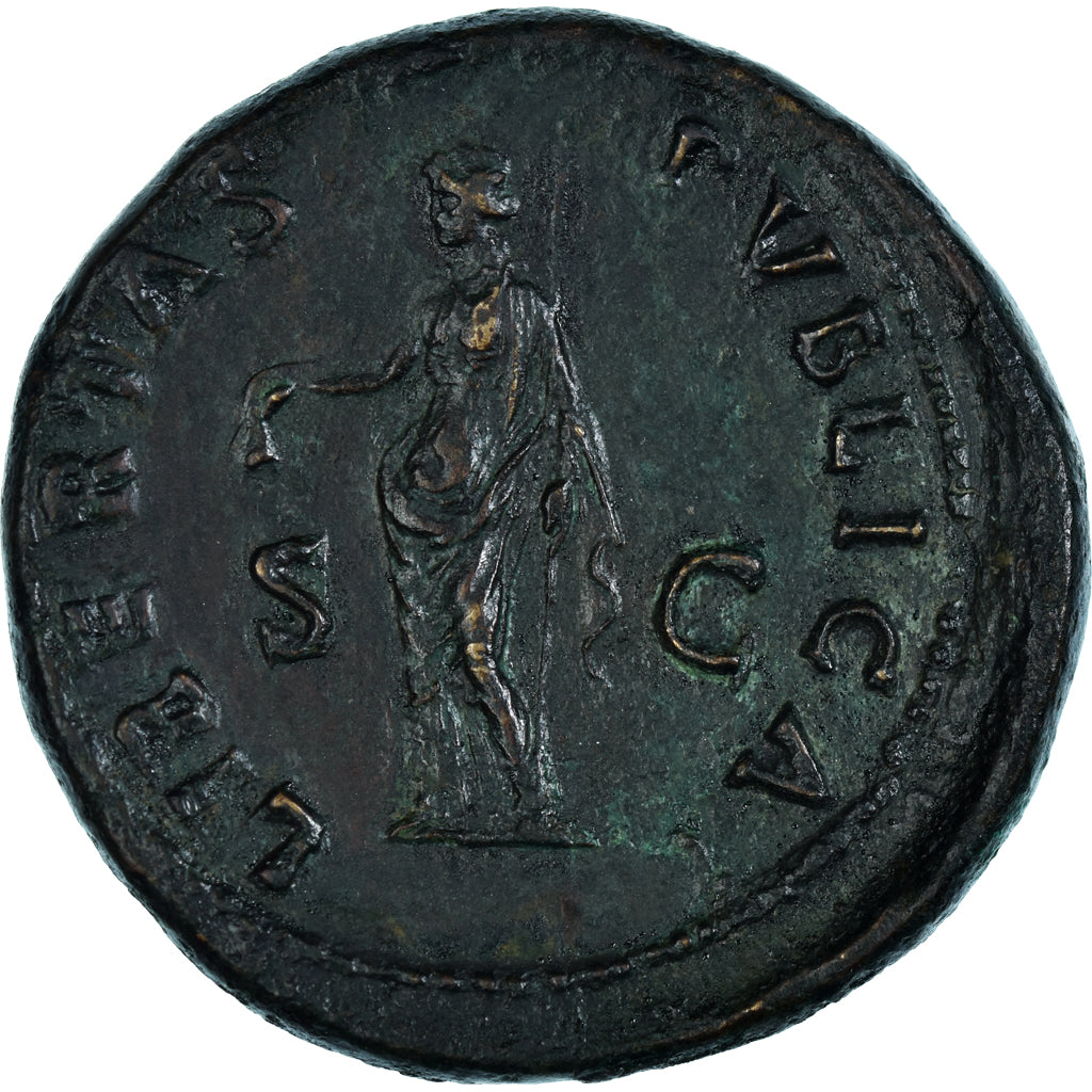 Galba, Sestertius, 68-69, Rome, Bronze, AU(50-53), RIC:I-388