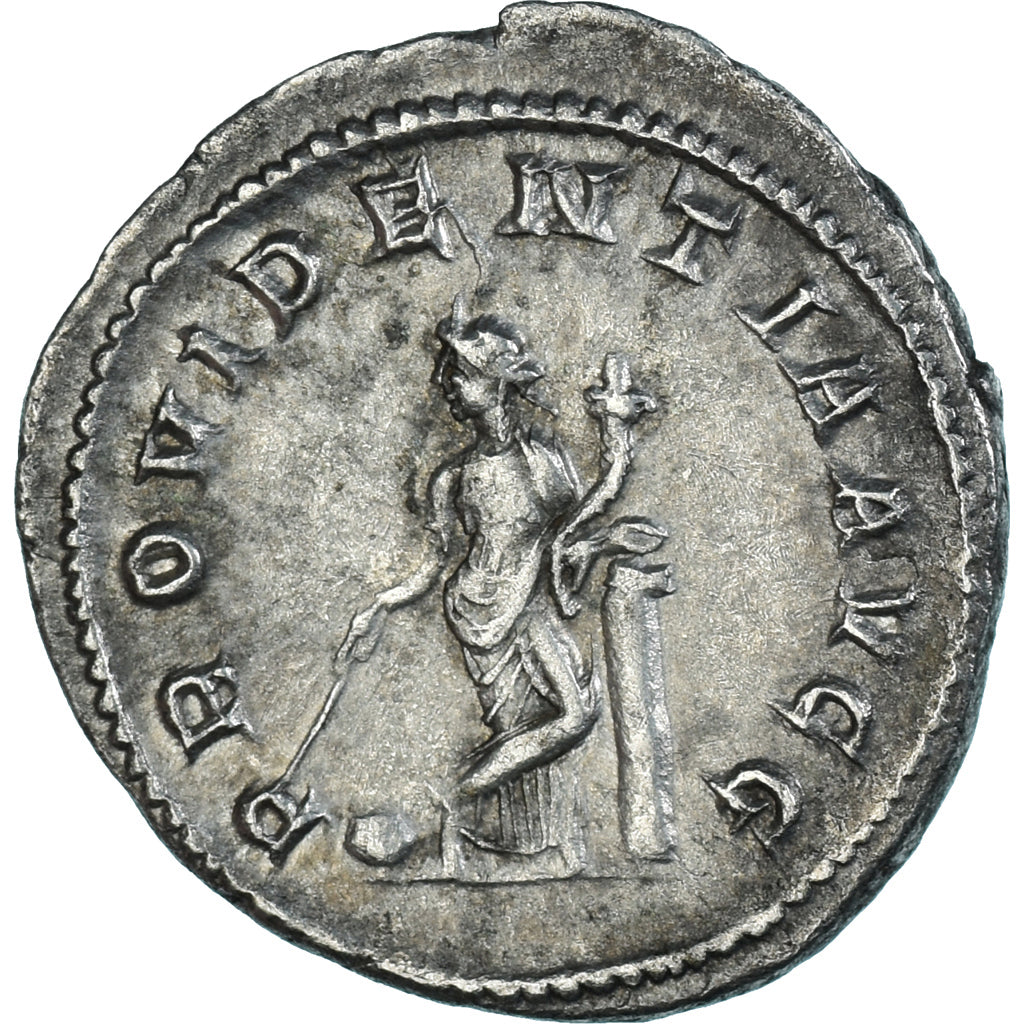 Gordian II, Denarius, 238, Rome, Silver, AU(50-53), RIC:IV-1