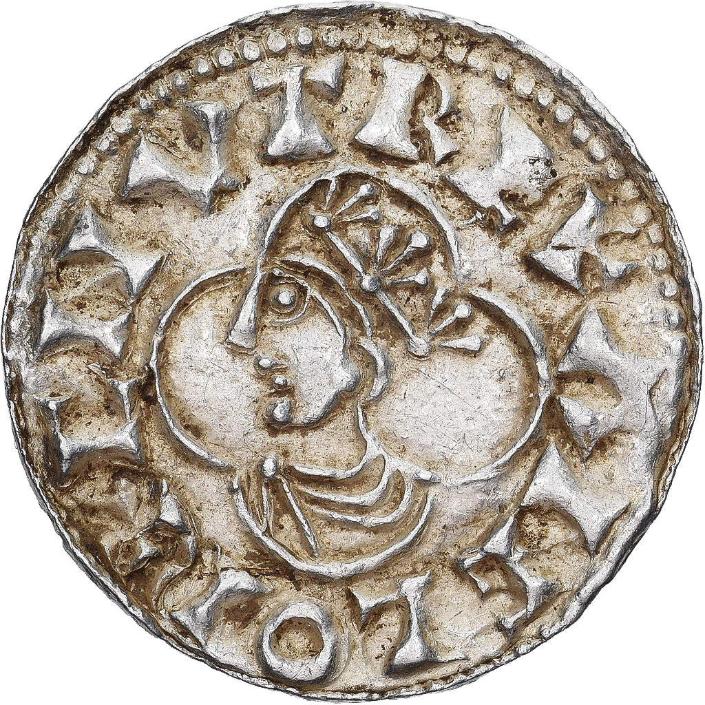 Coin, Great Britain, Anglo-Saxon, Cnut, Penny, ca. 1016-1023, London, AU(50-53)