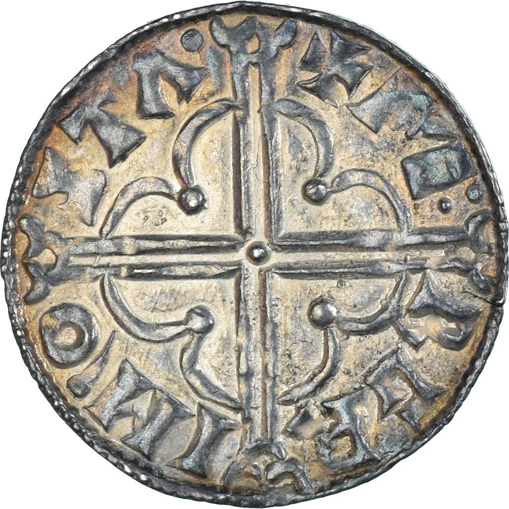 Moeda, Grã-Bretanha, Anglo-Saxon, Cnut, Penny, ca. 1016-1023, Stamford
