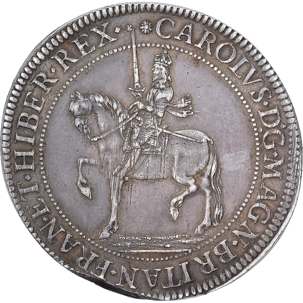 Kingdom of England, Charles I, Crown, 1631-1632, London, Prata, AU(50-53)