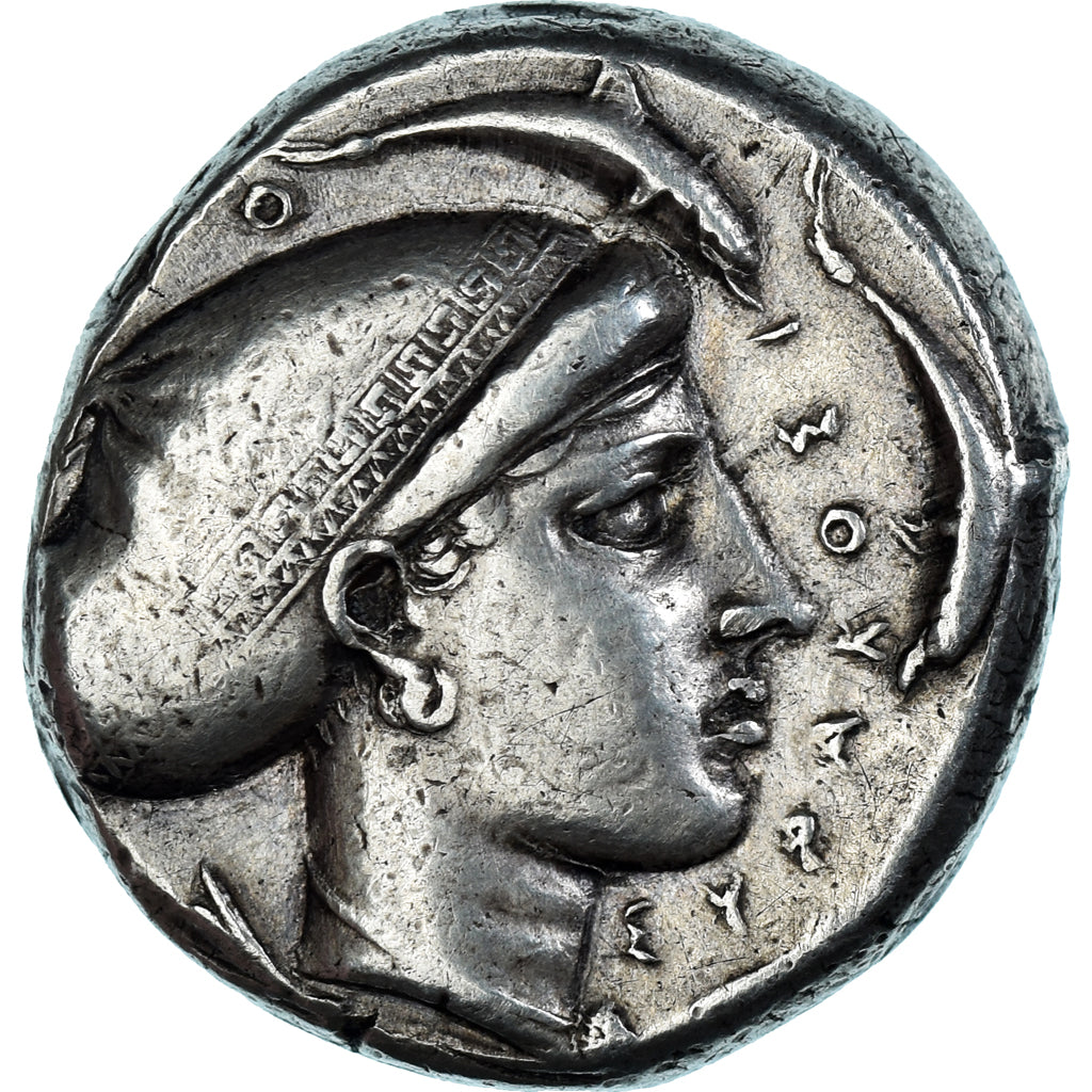 Sicile, Tétradrachme, ca. 420 BC, Syracuse, Argent, TTB, SNG-ANS:234