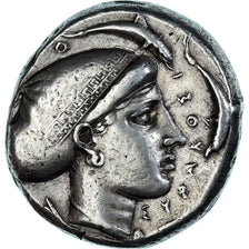 Sicile, Tétradrachme, ca. 420 BC, Syracuse, Argent, TTB, SNG-ANS:234